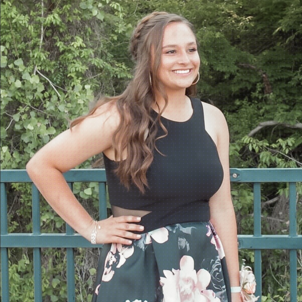FLOWER PROM DRESS